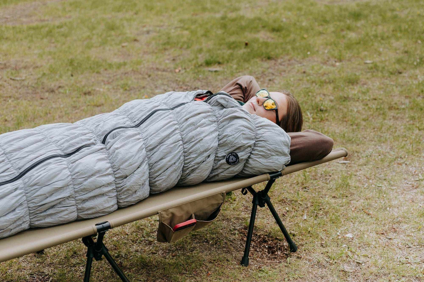Goose down Sleeping Bag Grey